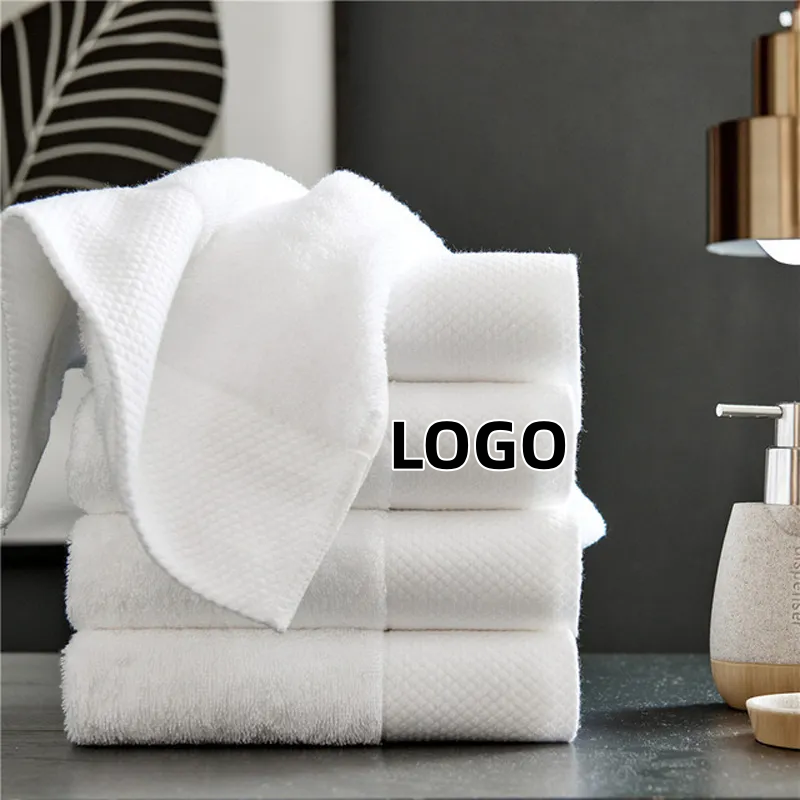 Προσαρμοσμένο λογότυπο Luxury 16S Platinum Satin Σετ πετσετών μπάνιου 100% βαμβακερό Σετ Πετσέτες Προσώπου Ξενοδοχείου Μονόχρωμες Πετσέτες