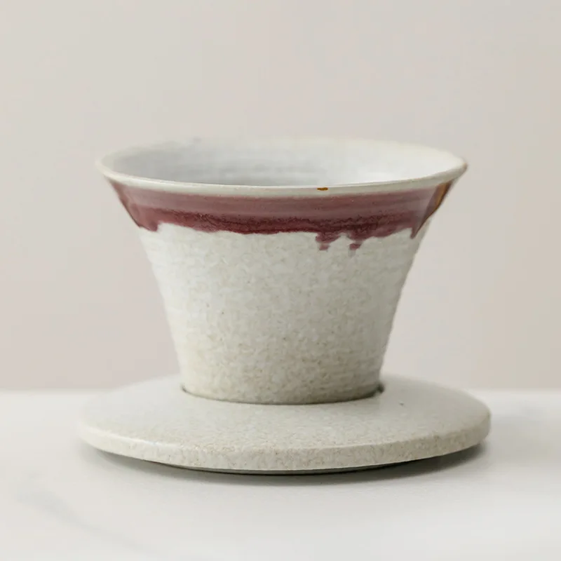 New Design 100ml Vintage Funnel Ceramic Retro Clay Coffee Latte Cup Tea Cups Coarse Pottery Coffee Cup
