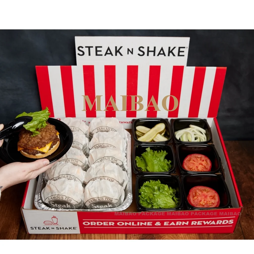 Одноразовая бумажная упаковка для пищевых продуктов, бумажная коробка для завтрака, индивидуальный логотип, коробка для завтрака, мясных закусок, бумажный поднос для еды