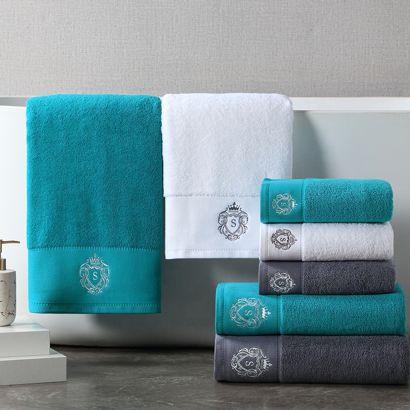Μαζική χονδρική OEM Luxury 600GSM 100% Ring Spun Cotton Towel-Super Absorbent & Bleach Proof Terry Terry for Spa/Resort/Gym/Salon