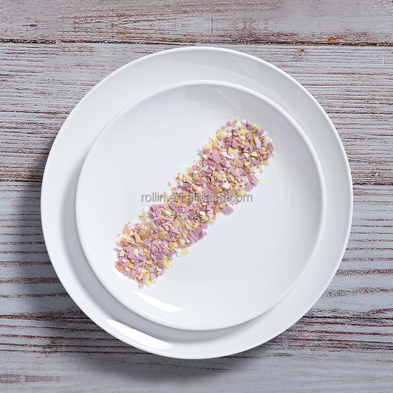 Белая фарфоровая посуда для отеля Фарфоровая посуда Индивидуальные круглые белые керамические наборы посуды Керамическая обеденная тарелка для отеля