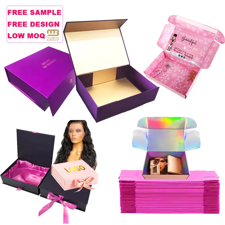 Оптовая продажа, индивидуальный логотип, роскошная лента, футболка, одежда, свадебное платье, доставка, упаковка, белая картонная магнитная подарочная коробка для платья