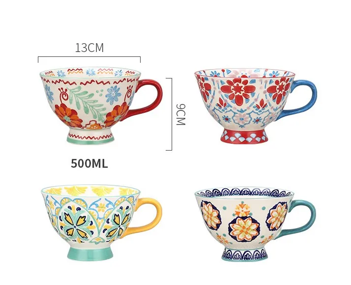 Bulk Manufacturer Hot Selling Elegant Design Japanese Retro Gift Ceramic Cup