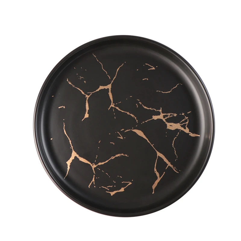 Лидер продаж, фарфоровый сервиз, тарелка, посуда, золотой мрамор, керамический набор тарелок, набор тарелок для ресторана, отеля, посуда, тарелки