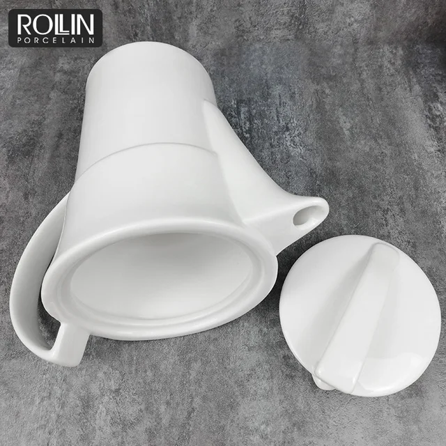 Высокое качество столовая посуда керамический белый фарфор керамический кофейный сервиз горшок чайные горшки кофейный сервиз