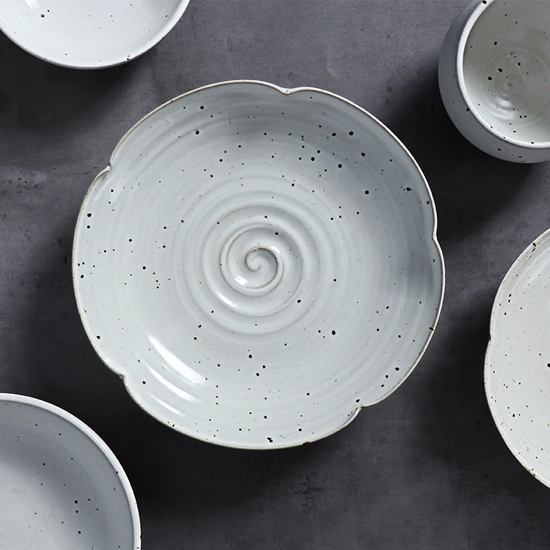 Керамический белый черный набор тарелок, набор посуды, фарфоровая посуда, 16 шт., керамический фарфоровый обеденный набор для мероприятий, посуда и тарелка