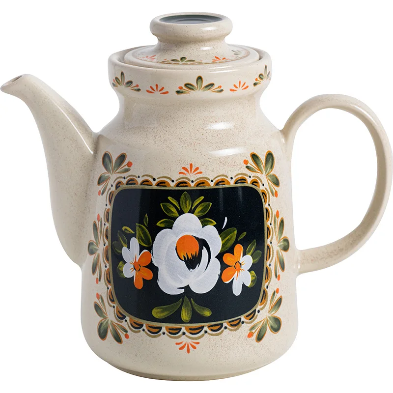 Retro Flowers With Hand Gifts Ceramic Tea Cup Suitable for Home Office Wedding Restaurant Parties and Dessert Decorations