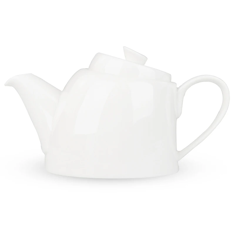 Оптовая продажа белого керамического чайного сервиза, фарфорового чайника с молоком и керамикой