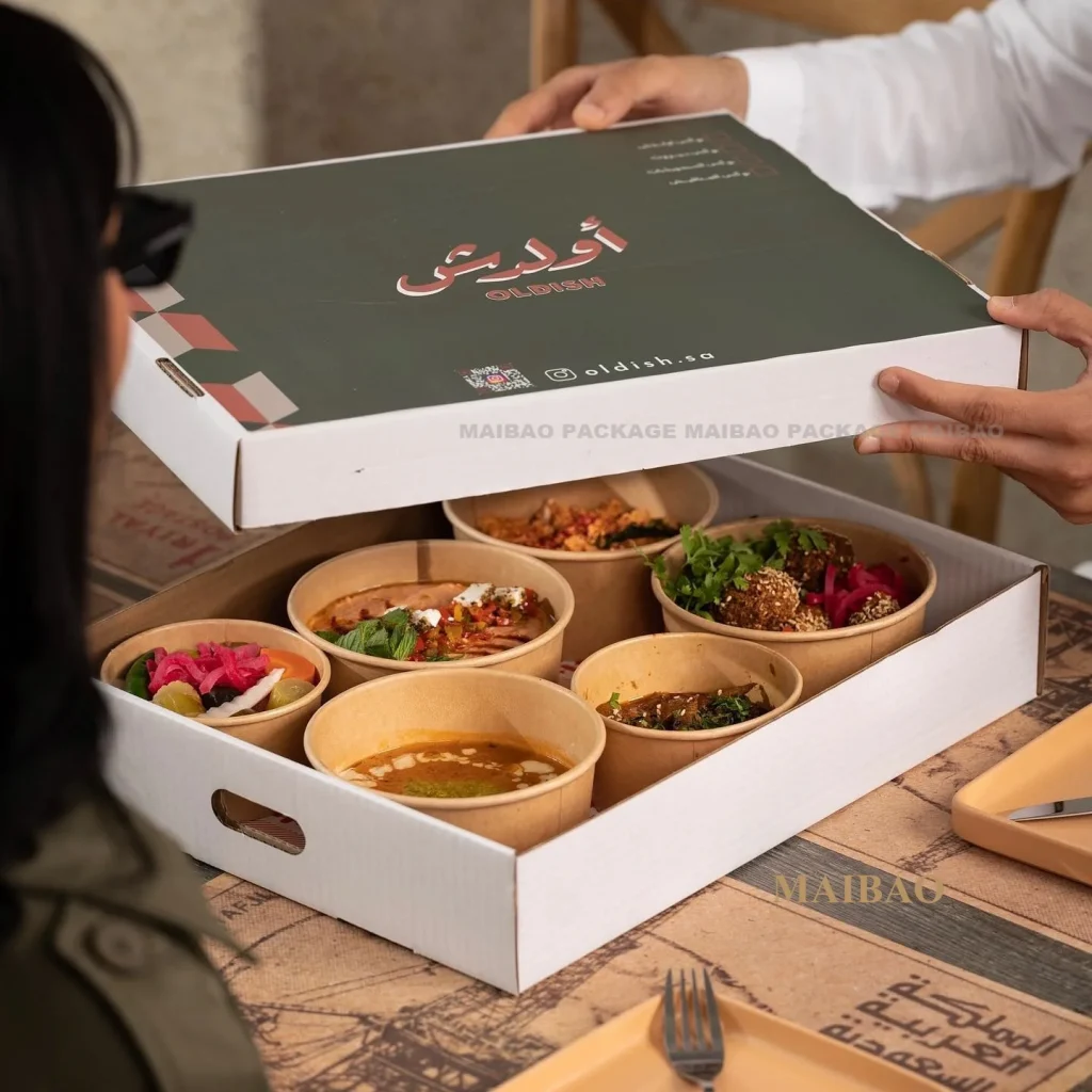 Изготовленная на заказ белая кондитерская коробка из крафт-бумаги, бумажная коробка для обеда на вынос, экологически чистая бумажная тарелка, фруктовое печенье, послеобеденный чай, коробка для десерта