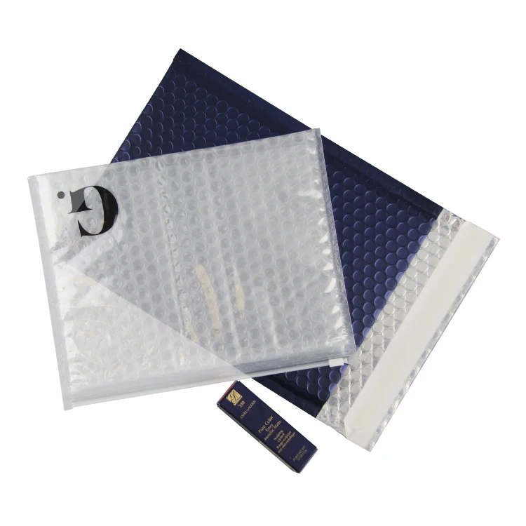 Индивидуальный логотип, серебристый, черный, белый, розовый, фиолетовый, косметическая молния, упаковка для доставки, полиэтиленовая пузырчатая почтовая сумка с мягкой подкладкой, сумка-конверт