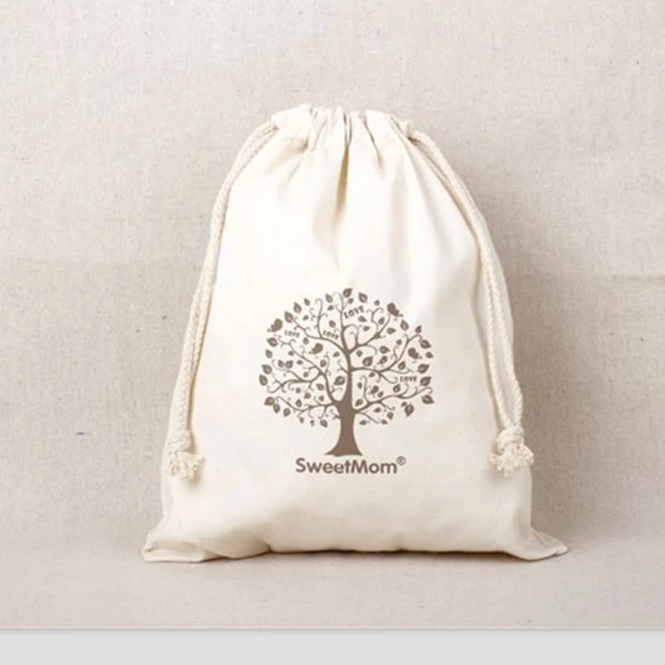 Изготовленная на заказ белая хлопковая сумка на шнурке, оптовая продажа, обувь из эко-ткани, хлопковая сумка с шнурком, упаковка для покупок, холщовая сумка для стирки