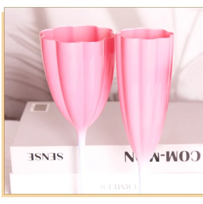 Винтажный европейский средневековый высокий бокал для вина с меняющим цвет цветочным дизайном, емкостью 380 мл, новые молочные кружки для деловых подарков