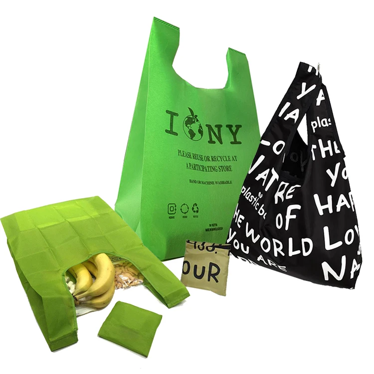 Изготовленная на заказ экологически чистая устойчивая переработанная полипропиленовая ткань ультразвуковая нетканая сумка многоразовая складная нетканая сумка для покупок для продуктов