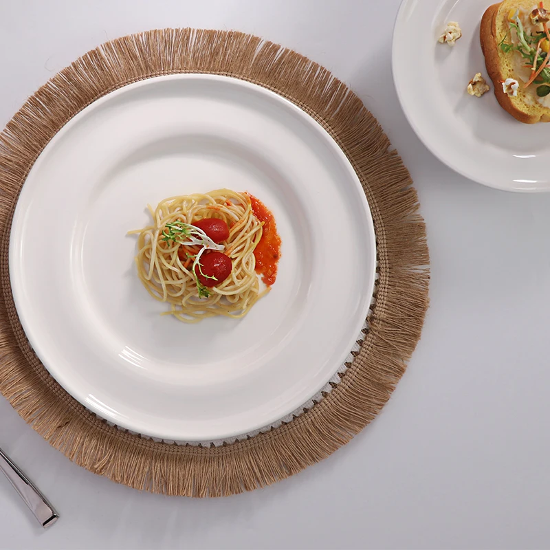 Керамический фарфоровый набор посуды для отеля в скандинавском стиле, набор столовой посуды для ресторана, фуршетная тарелка, уникальный дизайн, керамический набор для мероприятий