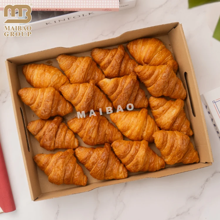 Изготовленная на заказ смешанная коробка для печенья Petit Croissant, шоколадное печенье, крафт-бумага, коробка для десерта, упаковка для кейтеринга, коробка для сырного ассорти