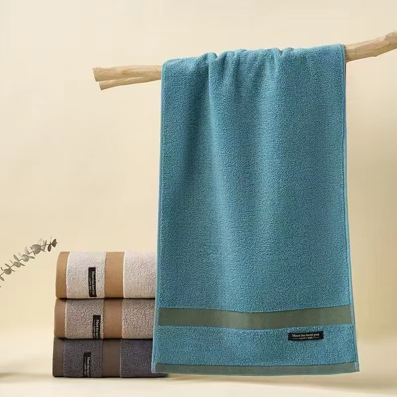 Мягкие полотенца для лица, банное полотенце из 100% хлопка, прочное спортивное полотенце для спортзала с персонализированным тканым логотипом