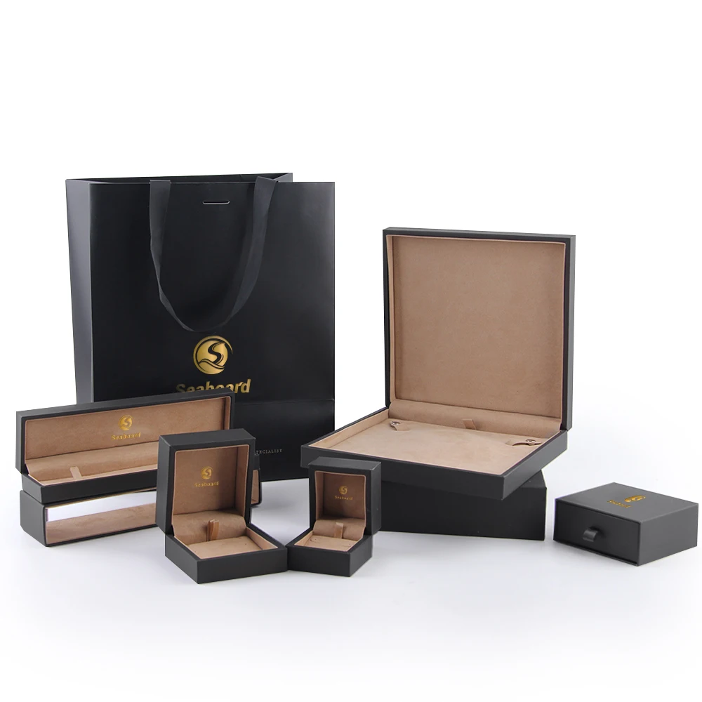 Бумажное кольцо с логотипом, подарочная коробка для ювелирных изделий, упаковка, ожерелье, роскошная жесткая картонная упаковка, косметическая парфюмерная коробка с выдвижным ящиком