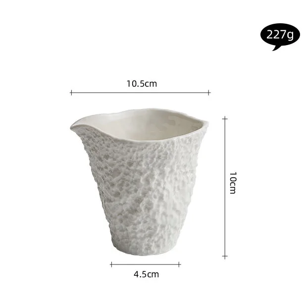Luxury Creative Rock Steak Sauce Cup White Ceramic Cup Sauce Coffee Even Cups