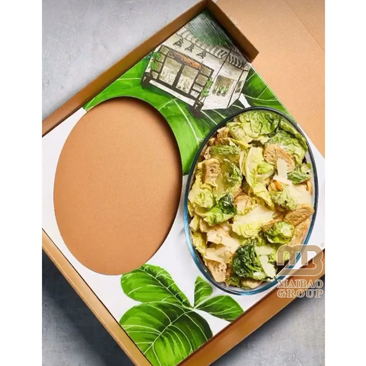 Индивидуальная одноразовая коробка для еды, экологически чистая еда на вынос, фаст-фуд, обед, крафт-бумажная коробка, картонная упаковка для еды, коробка для обеда на вынос