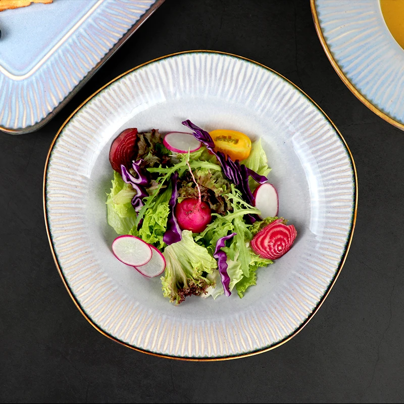 Китайский производитель Chaozhou, керамическая тарелка, набор столовой посуды, скандинавские блюда и тарелки, безопасные для микроволновой печи, фарфоровые наборы посуды