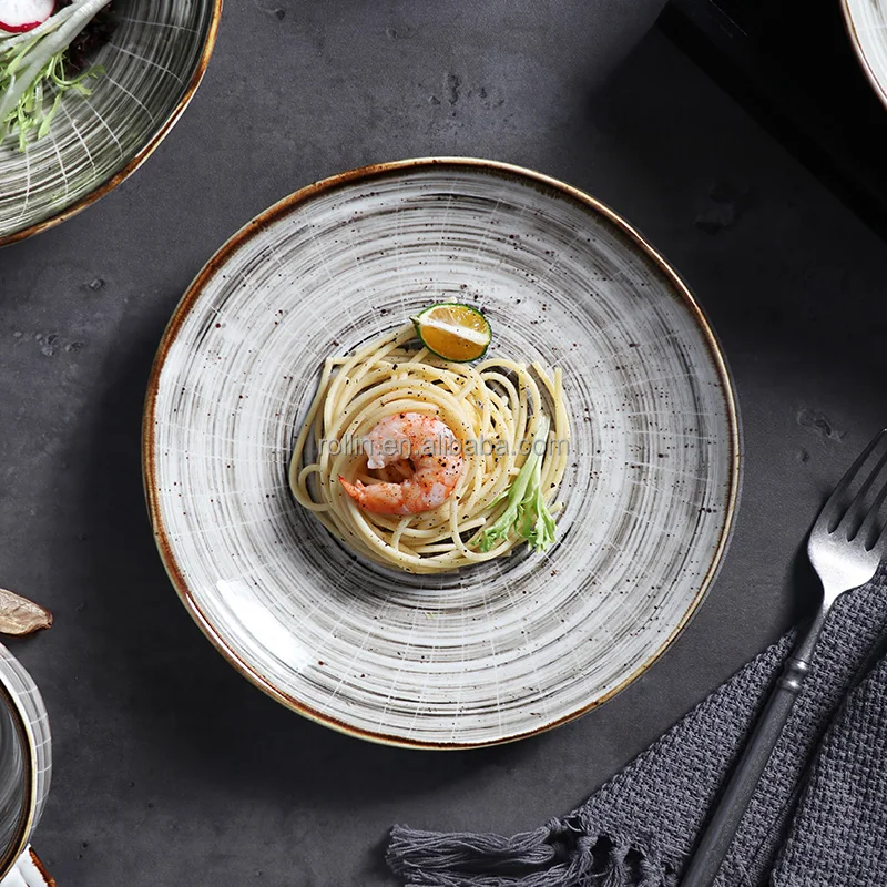 Фарфоровые тарелки для ресторана, керамический ужин, керамический современный набор, фарфоровая посуда для свадебного стола, посуда для отеля