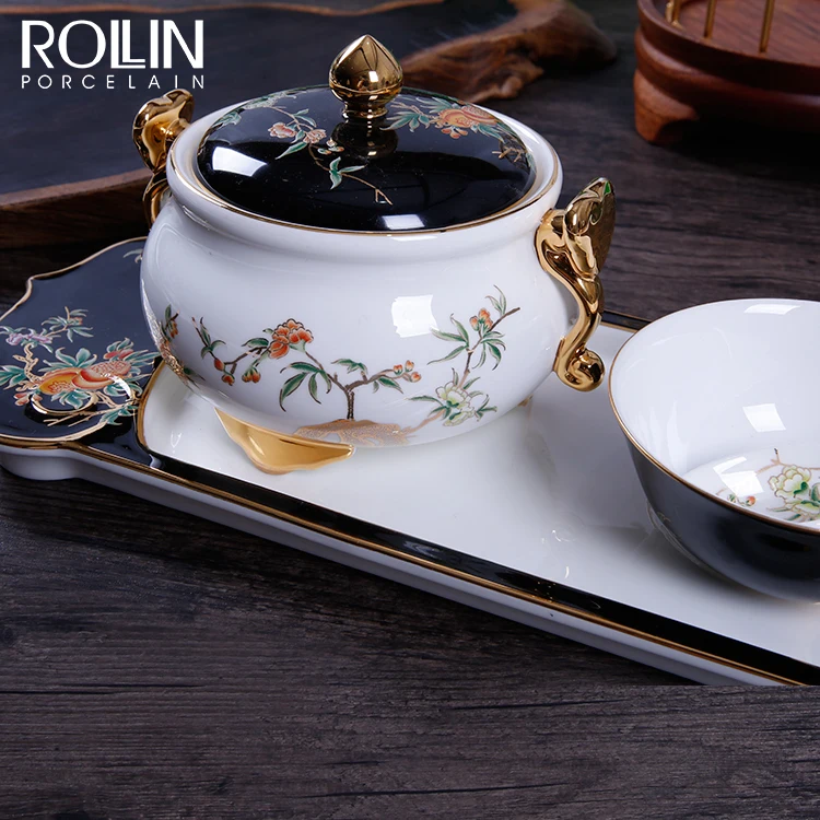 Оптовая торговля отель-ресторан Роскошная королевская свадьба на заказ белый тонкий фарфор костяной фарфор керамическая посуда