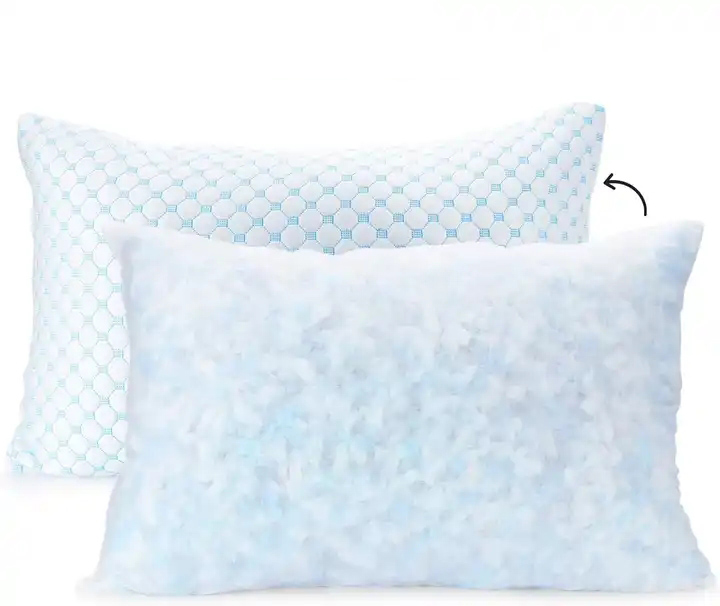 Cooling Bamboo Fabric Orthopedic Memory Foam Adjustable Sleep Pillow Neck Support Shredded Memory Foam Pillow