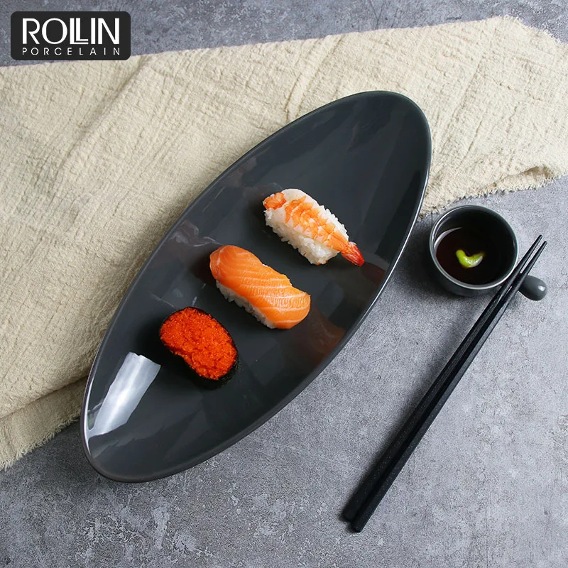 Пластиковые одноразовые тарелки, фарфоровые столовые сервизы, 72 шт. Тарелки для детей, нестандартные синие и черные современные керамические столовые приборы