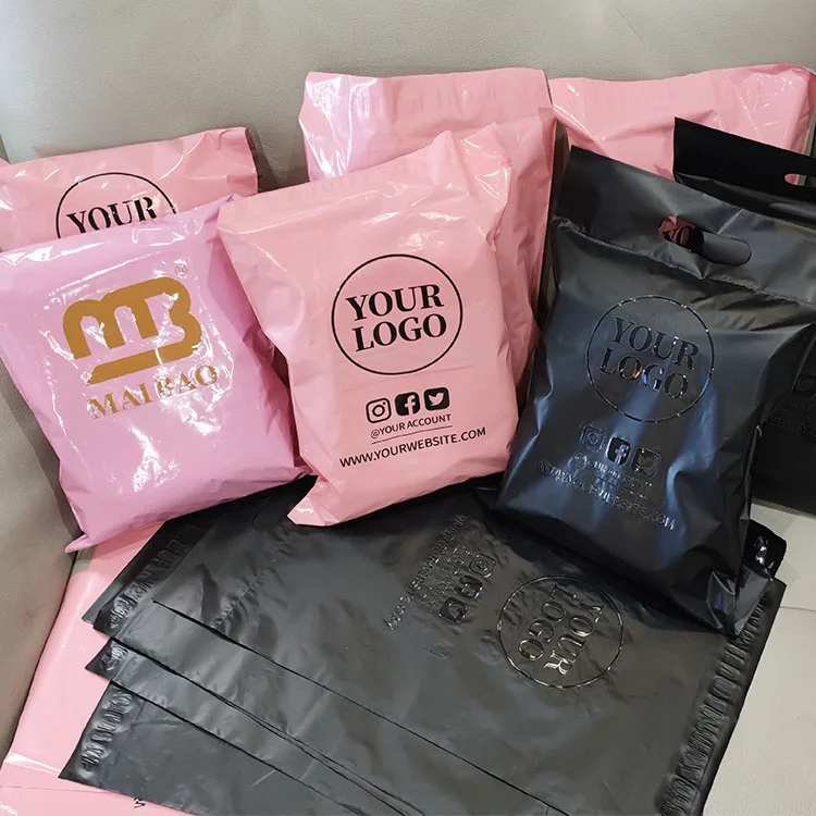 定制打印可生物降解塑料包装运输邮寄邮件邮资聚乙烯袋服装用超大型聚乙烯袋