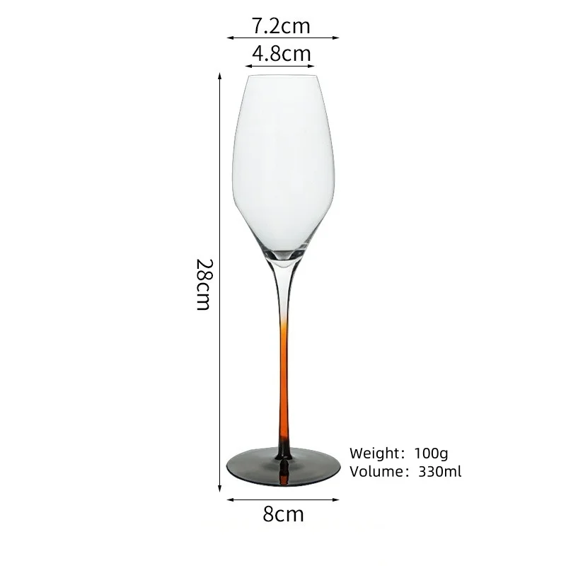 Оптовые европейские высококачественные уникальные прозрачные бокалы для вина ручной выдувки на заказ