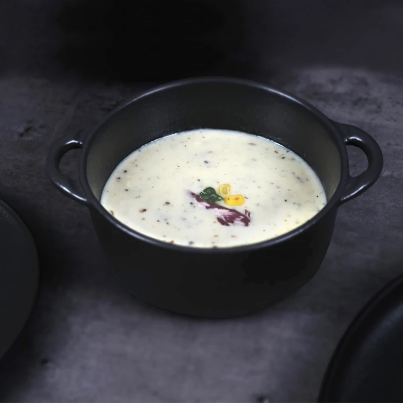 Черная матовая миска 950 мл посуда глубокая миска для супа с лапшой керамические фарфоровые миски для пасты посуда для ресторана