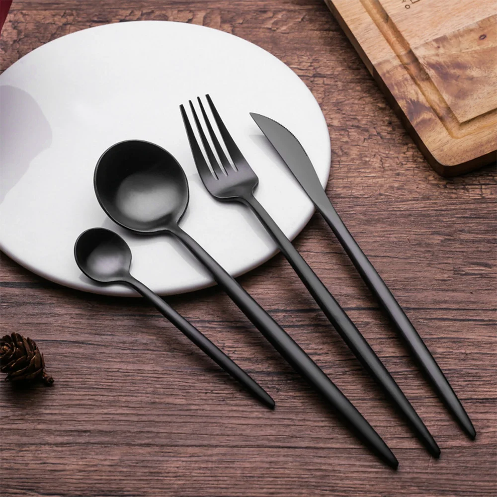 Гостиница 4 шт. Столовые приборы из нержавеющей стали Набор столовых приборов из нержавеющей стали