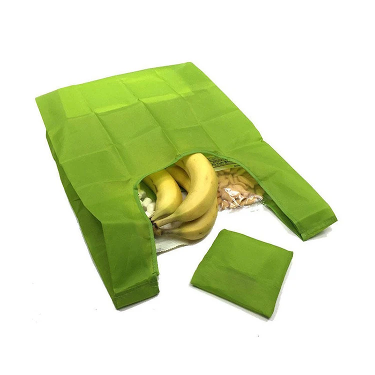 Модный дизайн на заказ, эко-рипстоп, упаковка для продуктов, складная многоразовая сумка для покупок из нейлоновой ткани с логотипом