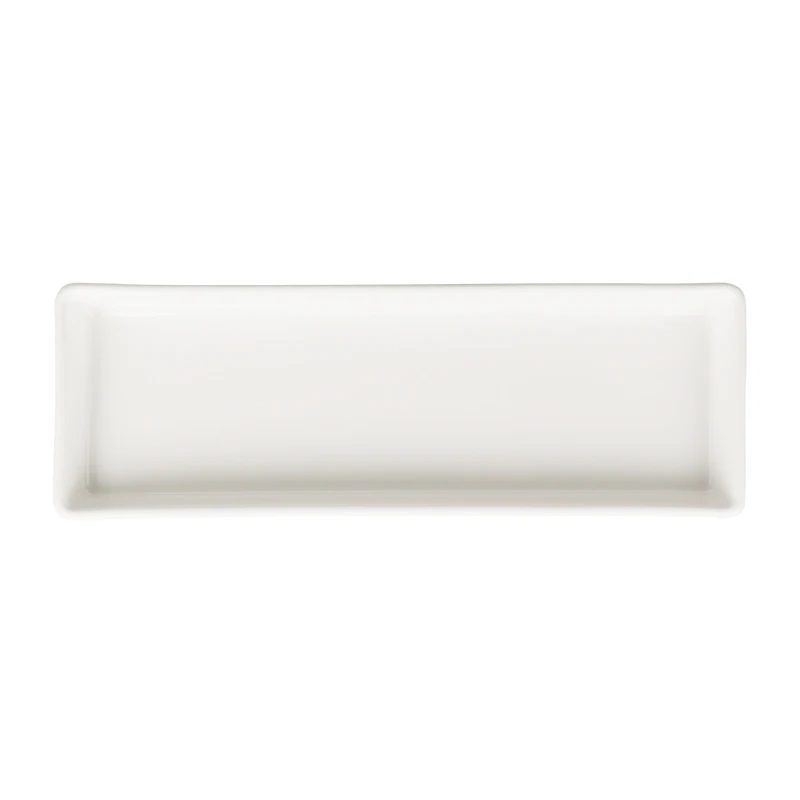 Керамические фарфоровые прямоугольные обеденные тарелки Сервировочная тарелка Белая керамическая тарелка