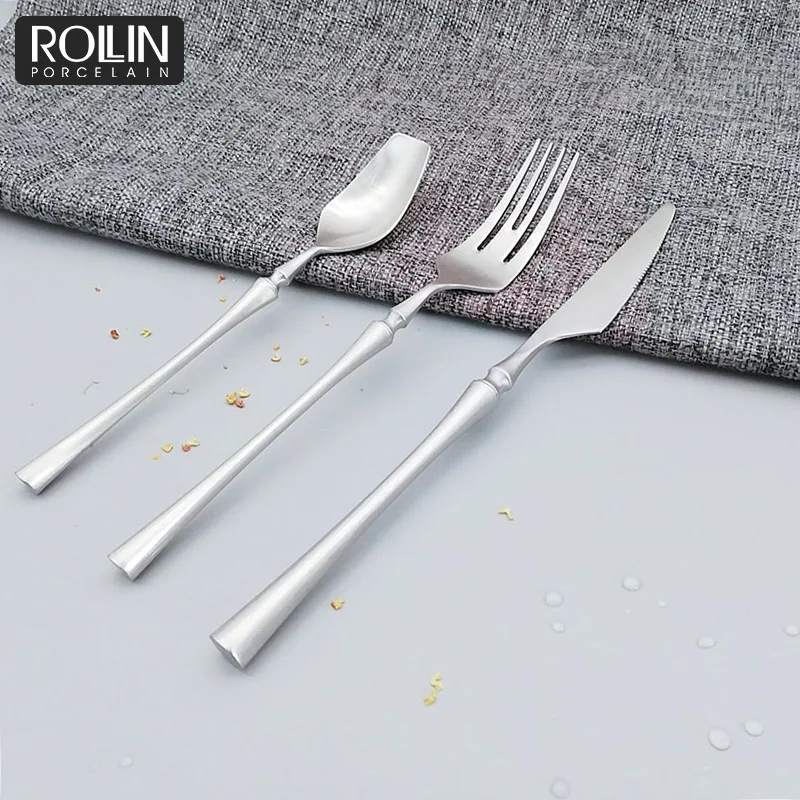 Новый высококачественный набор столовых приборов для ресторанов, столовые приборы, набор столовых приборов из нержавеющей стали