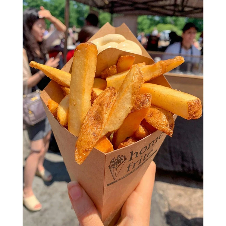 Оптовая продажа, экологически чистый уличный ресторан, упаковка для закусок на вынос, конус для мороженого, держатель для чурро, пузырьковая вафельная чашка