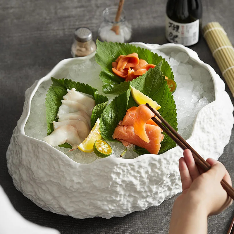 Wholesale European Light Luxury Household Ceramic Western Restaurant Beef Bone China Tableware Porcelain Plate