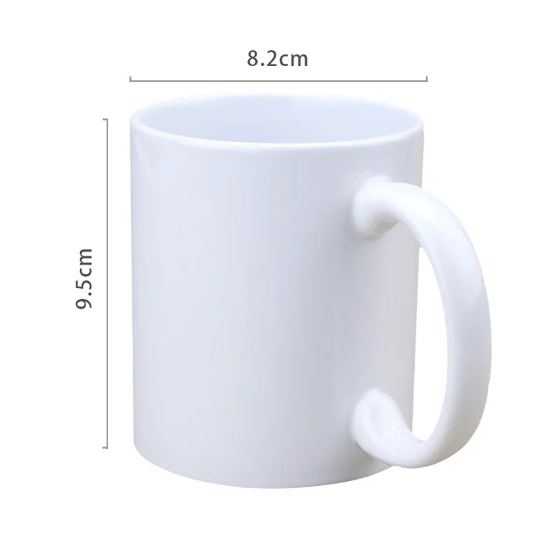 Custom Coffee Mug Reusable Ceramic Coffee Cup Customizable Logo Printed Sublimation Coffee Mug