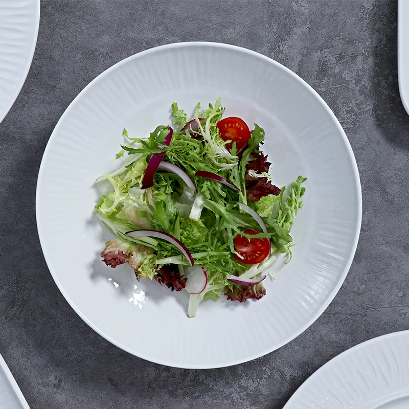 Фарфоровая посуда нового дизайна, сервировочное блюдо для ресторана, керамическое сервировочное блюдо, белая квадратная тарелка