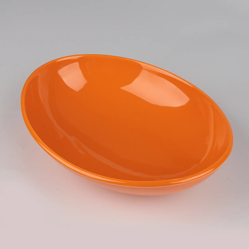 Керамическая чаша в форме лодки Керамические овальные миски Оранжевый Керамическая чаша в форме лодки оптом