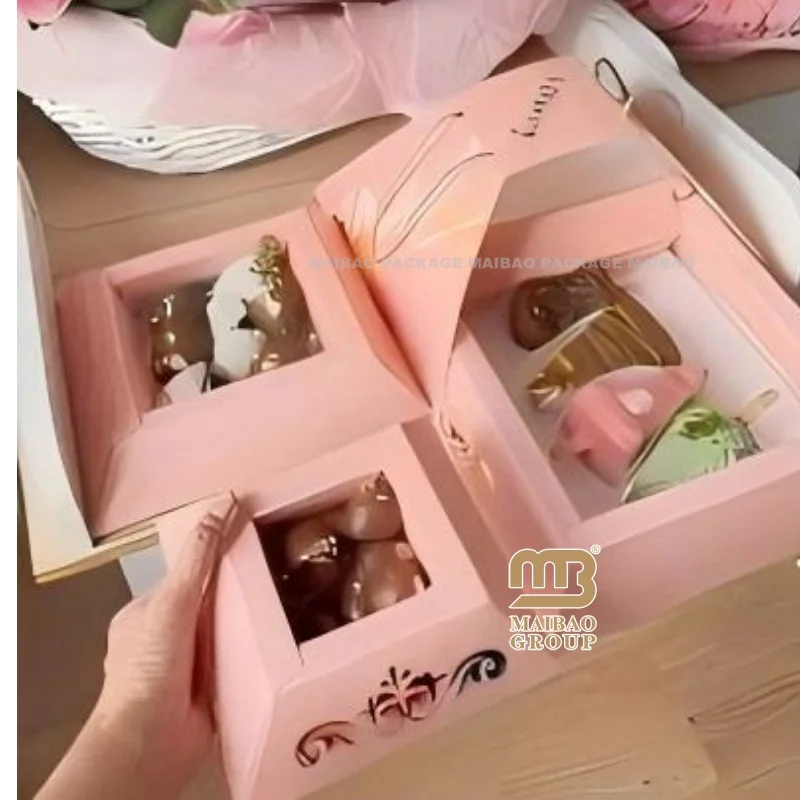 Новая картонная пирамида, коробка для кейтеринга, кондитерский торт, десерт, ремесленное блюдо, пирамида для выпаса, коробка для бенто, коробка для еды, упаковочная пирамида