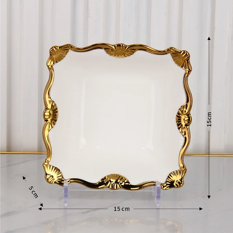 Wholesale Custom White Minimalist Ceramic Dinner Plate Luxury Round Shape for Hotel Restaurant Parties Western Food Serving