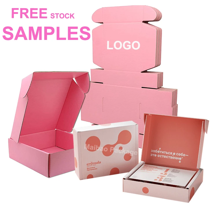 Оптовая продажа розовый коричневый картон пустой тюбик с жидкой помадой подарок PR почтовая упаковка косметические украшения для ухода за кожей коробки из крафт-бумаги