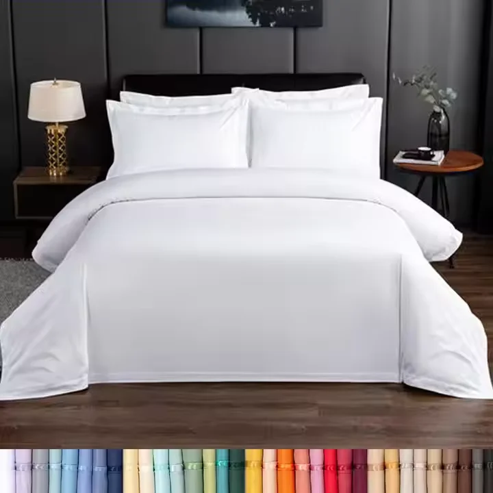 Роскошный комплект постельного белья размера «king-size» премиум-класса из 100% хлопка, дышащее охлаждающее одеяло с плоскими простынями