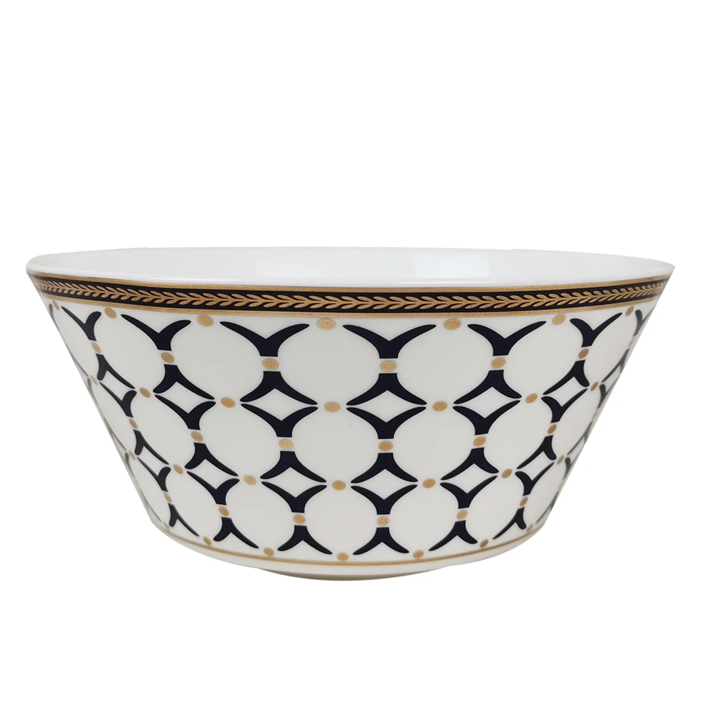 Роскошная фарфоровая посуда, столовая посуда, костяной фарфор, тарелки для салата, индивидуальный принт, десертная тарелка для торта, набор тарелок для послеобеденного чая