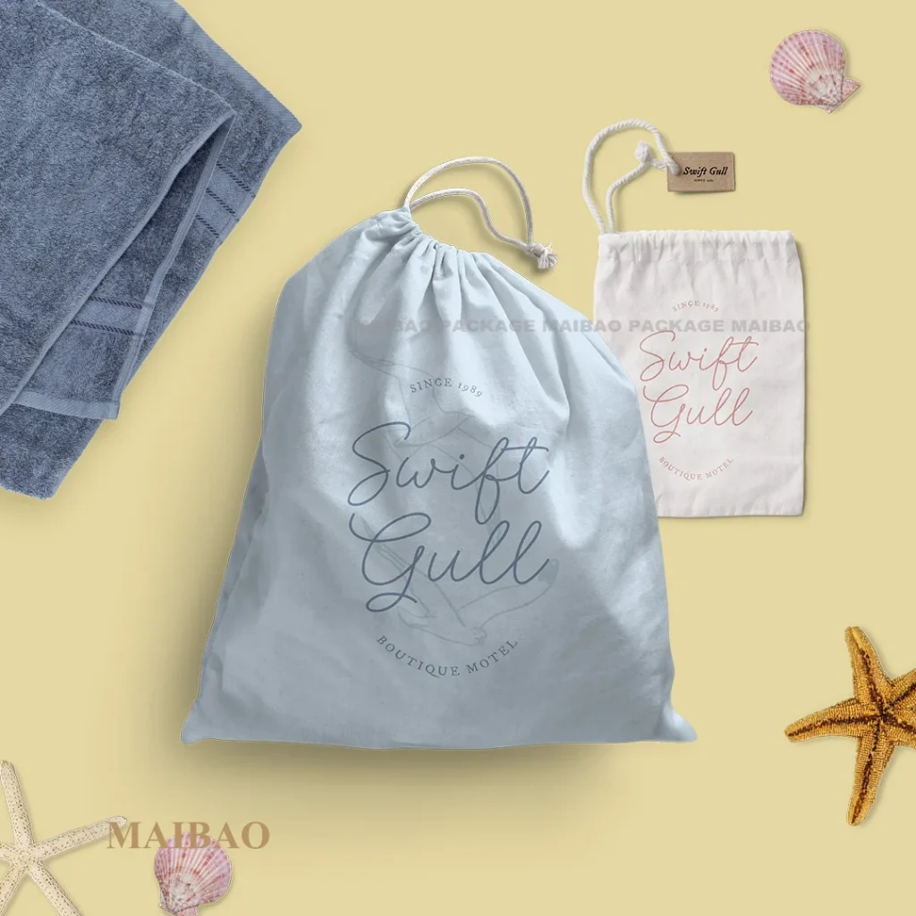 Персонализированные высококачественные мягкие маленькие белые экологически чистые тканевые блок -шнурки с логотипом