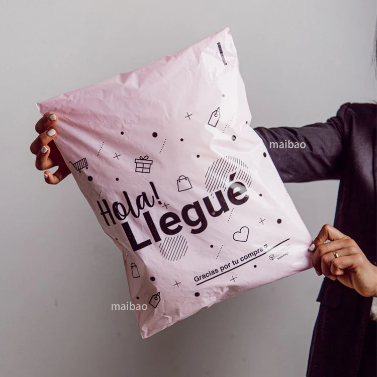 Высокое количество печати логотипа на заказ, экологически чистые биоразлагаемые полиэтиленовые пакеты для экспресс-отправки посылок для одежды