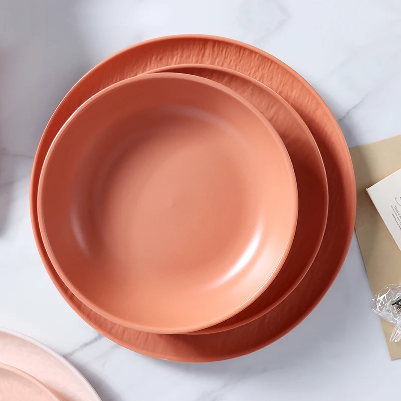 Винтажная керамическая чаша 20 см, набор французских фарфоровых тарелок и мисок, рождественская посуда