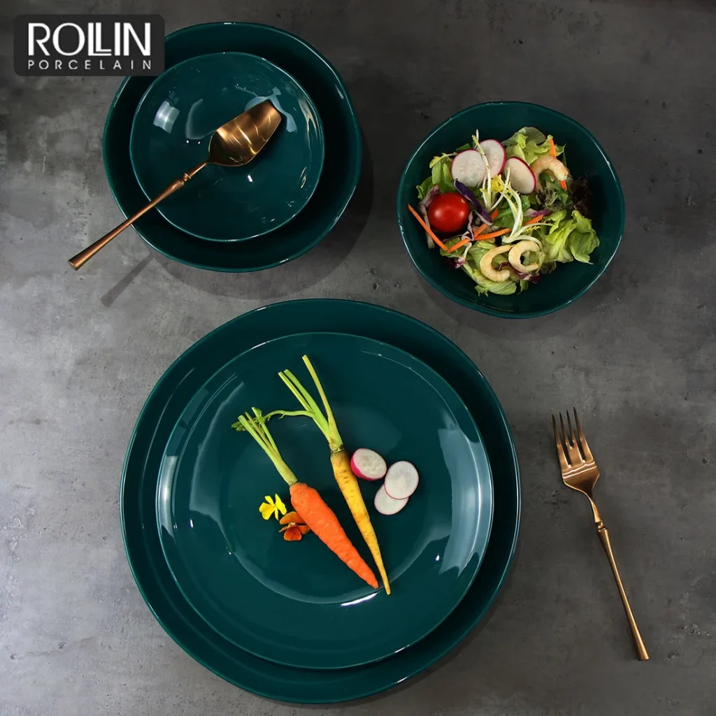 Оптовые западные наборы посуды, рождественские тарелки, боковые тарелки для дома и ресторана