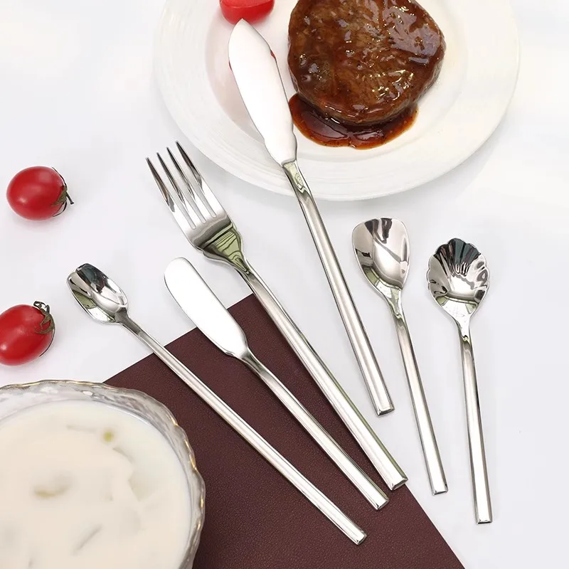 Высококачественный кейтеринг в сфере Horeca, мероприятия, подержанное серебро в ресторанах, отель, производитель золотых столовых приборов, набор столовых приборов из нержавеющей стали